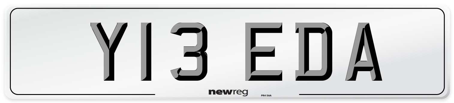 Y13 EDA Number Plate from New Reg